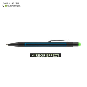 Stylo à bille tactile en aluminium – Stylo gravé effet premium or