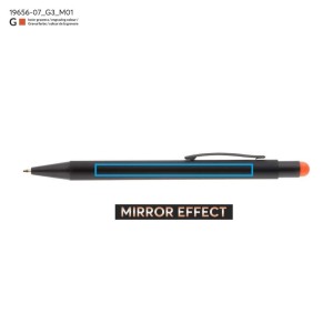 Stylo à bille tactile en aluminium – Stylo gravé effet premium or