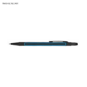 Stylo à bille tactile fin en aluminium – Stylo design noir professionnel