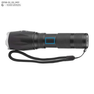 Lampe de poche LED COB TORCO – Lampe compacte 6 modes d’éclairage