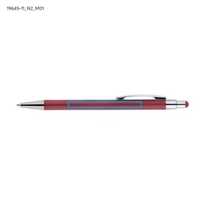 Stylo touch DAWEI bordeaux personnalisable gravure | Apothiclick