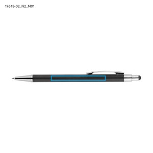 Stylo touch DAWEI noir personnalisable gravure | Apothiclick