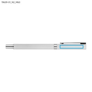 Stylo gel IDEO métal blanc personnalisable gravure | Apothiclick