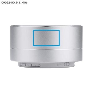 Enceinte Bluetooth POP métal argent personnalisable | Apothiclick