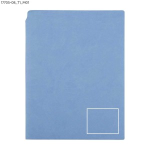 Carnet A5 BELLIS azur personnalisable gravure | Apothiclick