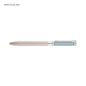 Stylo gel métal GELLE champagne personnalisable gravure | Apothiclick