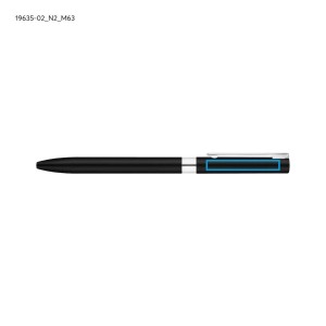 Stylo gel métal GELLE noir personnalisable gravure | Apothiclick