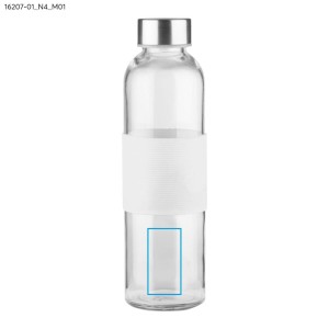 Bouteille en verre GLASSI 510 ml blanc personnalisable | Apothiclick