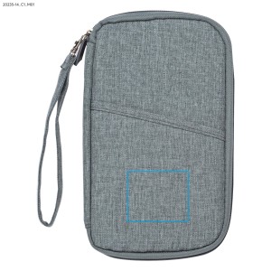 Portefeuille de voyage MARCO gris personnalisable | Apothiclick