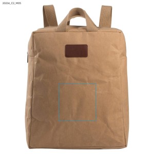 Sac à dos papier kraft CHARTI beige personnalisable | Apothiclick