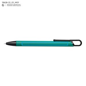 Stylo SOFI soft touch turquoise personnalisable gravure | Apothiclick