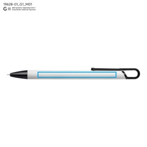 Stylo SOFI soft touch blanc personnalisable gravure | Apothiclick