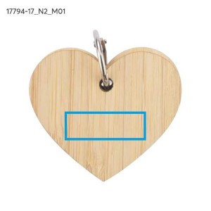 Mémos autocollants porte-clés LOVA cœur bambou personnalisable | Apothiclick