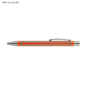 Stylo GOMA orange soft touch encre noire personnalisable | Apothiclick