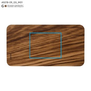 Powerbank VIOUR 4000 mAh bois personnalisable gravure | Apothiclick