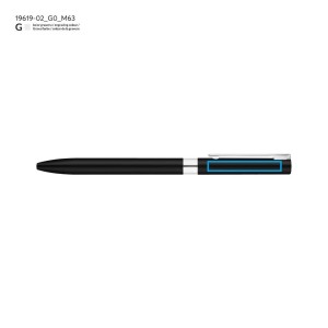 Stylo gel GELLE noir encre noire personnalisable gravure | Apothiclick