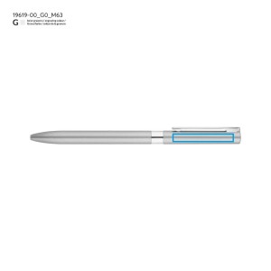 Stylo gel GELLE argent encre noire personnalisable gravure | Apothiclick