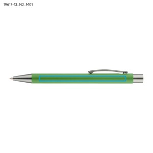 Stylo GOMA vert clair soft touch personnalisable gravure | Apothiclick