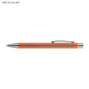 Stylo GOMA orange soft touch personnalisable gravure | Apothiclick