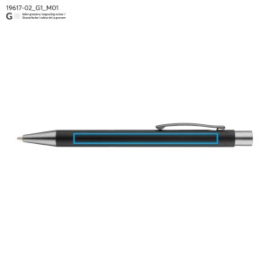 Stylo GOMA noir soft touch personnalisable gravure | Apothiclick