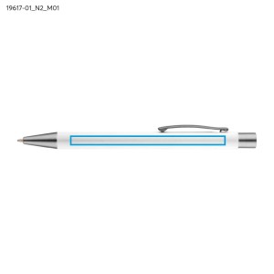 Stylo GOMA blanc soft touch personnalisable gravure | Apothiclick