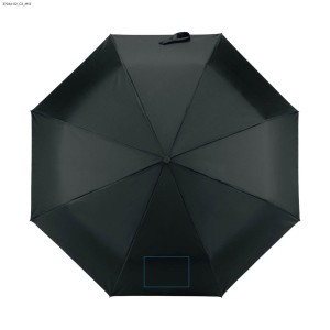Parapluie pliant REGO noir automatique personnalisable DTF | Apothiclick