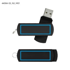 Clé USB ALLU 8 Go noire personnalisable tampographie | Apothiclick