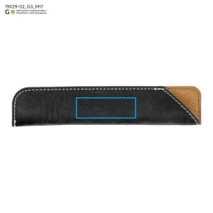 Étui pour stylo E27 PU noir personnalisable gravure | Apothiclick