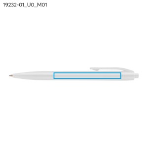 Stylo à bille BASIC blanc personnalisable impression | Apothiclick