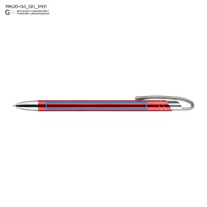 Stylo métal AVALO rouge personnalisable gravure | Apothiclick