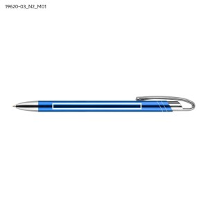 Stylo métal AVALO bleu personnalisable gravure | Apothiclick