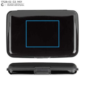 Étui cartes SECURE RFID noir personnalisable gravure | Apothiclick