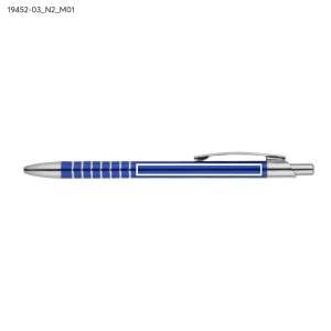 Stylo aluminium RING bleu personnalisable gravure | Apothiclick