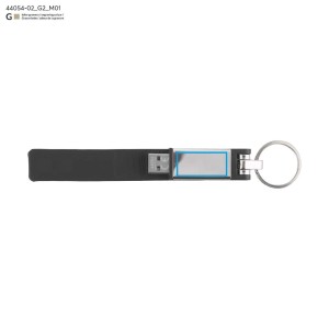 Clé USB BUDVA 32 Go noir PU métal personnalisable gravure | Apothiclick