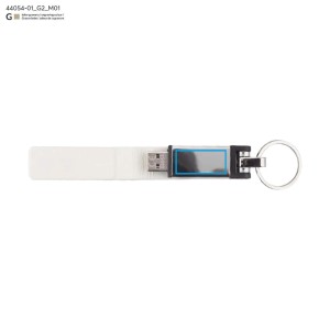 Clé USB BUDVA 32 Go blanc PU métal personnalisable gravure | Apothiclick