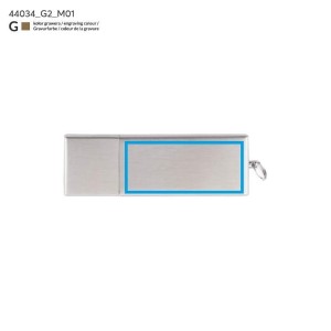 Clé USB VENEZIA 16 Go métal brossé personnalisable gravure | Apothiclick