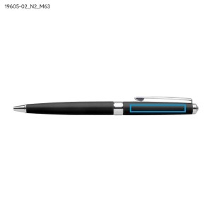 Stylo à bille NEVADA noir métal personnalisable gravure | Apothiclick