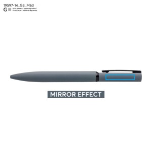 Stylo métal SOLID MAT gris soft-touch personnalisable gravure | Apothiclick