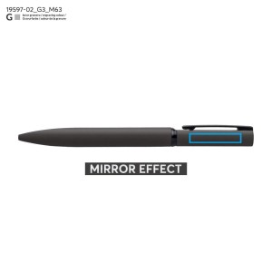 Stylo métal SOLID MAT noir soft-touch personnalisable gravure | Apothiclick