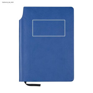 Carnet MOLI A5 bleu personnalisable tampographie | Apothiclick