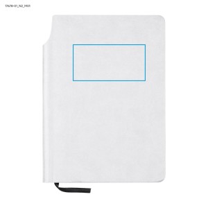 Carnet MOLI A5 blanc personnalisable tampographie | Apothiclick