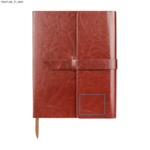 Carnet VASCO A5 marron personnalisable gravure | Apothiclick
