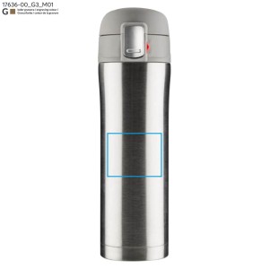 Mug isotherme LOCK 440 ml argent personnalisable gravure | Apothiclick