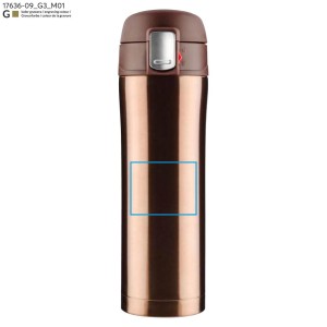 Mug isotherme LOCK 440 ml marron personnalisable gravure | Apothiclick