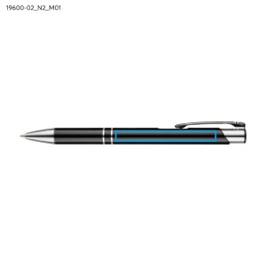 Stylo métal KOSMOS noir personnalisable gravure | Apothiclick
