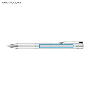 Stylo métal KOSMOS argent personnalisable gravure | Apothiclick