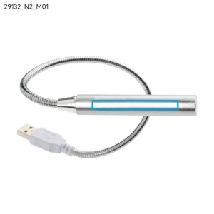 Lampe USB PROBE argent personnalisable gravure | Apothiclick