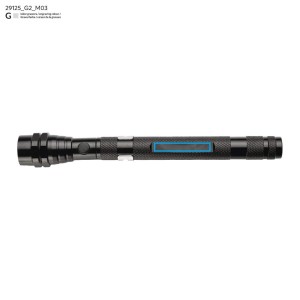 Lampe de poche ITI noire aimantée personnalisable gravure | Apothiclick