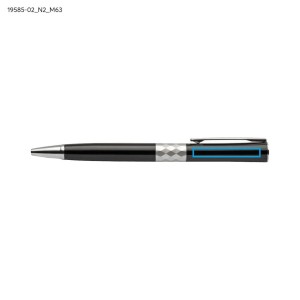 Stylo métal GEM noir chic personnalisable gravure | Apothiclick