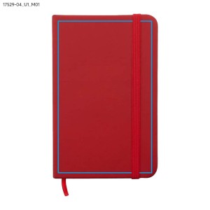 Carnet A6 VITAL rouge personnalisable impression | Apothiclick